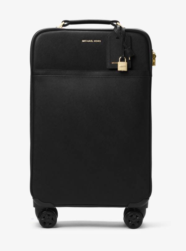 Damske Kufre Michael Kors Large Saffiano Leather Čierne - Kabelky Michael Kors Lacne | JRCIT-9347